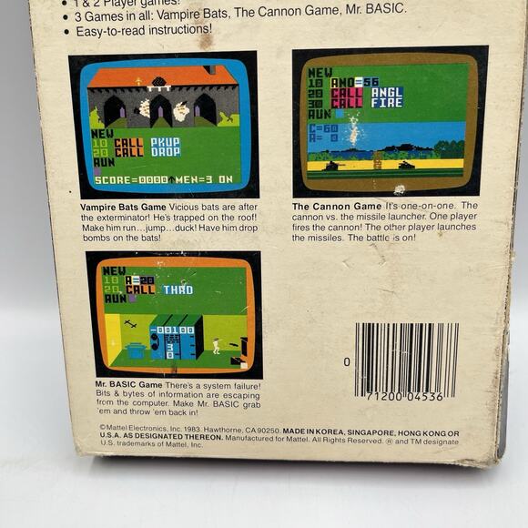 Mr. Basic Meets Bit 'N Bytes (Intellivision, 1983) With Box - Picture 2 of 9